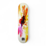 Fractal sunset skateboard