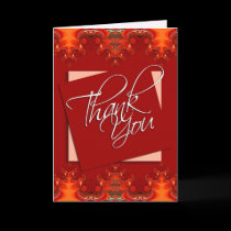 Fractal Thank You blank Card