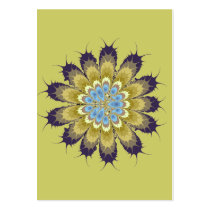 Fractal Thanksgiving Flower Business Card