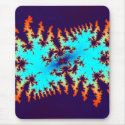 fractal tie-dye: animal print mousepads