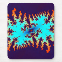 fractal tie-dye: animal print mousepads