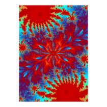 fractal tie-dye posters
