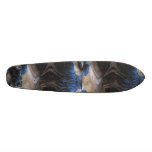 Fractal Traced Woods at Night Skateboard
