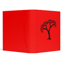 Fractal Tree Black Binder
