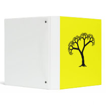 Fractal Tree Black Binder