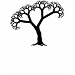 Fractal Tree Black T-shirt