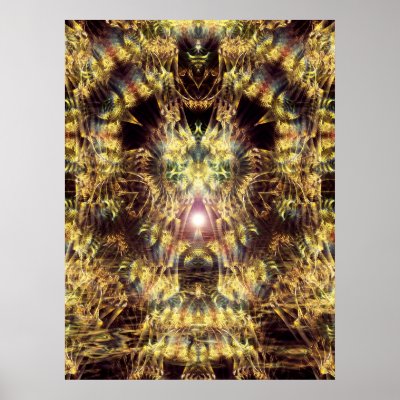 Fractal Tree Spiritual Psychedelic Poster print