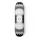 Fractal Tribal Fusion: Black & White: Skateboard