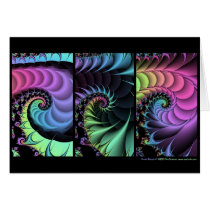 Fractal Triptych #1 cards by eyebalm Fractal Triptych #1 cards