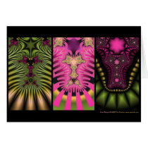 Fractal Triptych #2 cards by eyebalm Fractal Triptych #2 cards