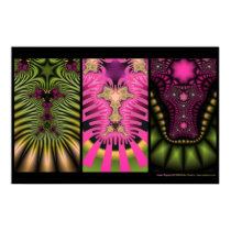 Fractal Triptych #2 posters by eyebalm Fractal Triptych #2 posters
