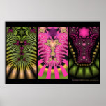 Fractal Triptych #2 posters