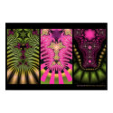 Fractal Triptych #2 posters by eyebalm Fractal Triptych #2 posters