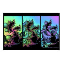 Fractal Triptych #3 posters by eyebalm Fractal Triptych #3 posters