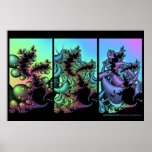 Fractal Triptych #3 posters