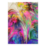 Fractal - Tropical Flowers Custom Invite