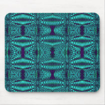 fractal turquoise mousepads