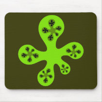 Fractal Walker - Green mousepads
