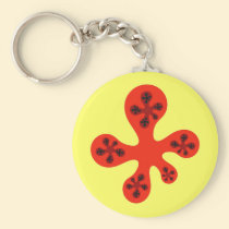 Fractal Walker - Red keychains