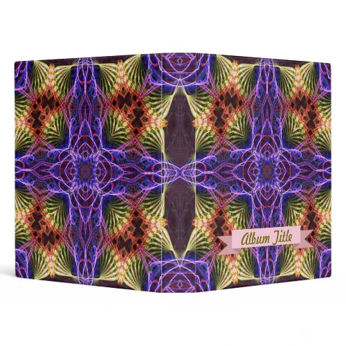Fractal Web Cross Fantasy Art Album Binder binder