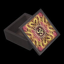 Fractal Webs of Gold Aum Premium Gift Box premium gift boxes