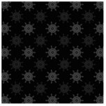 Fractal Wheel Pattern. Black and Gray Circles. Acrylic Cut Outs