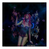 Fractal Winged Fae posters