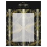Fractal with brown and black colors. custom letterhead