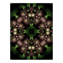 fractal wreath Poster posters