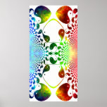 Fractal Yin Yang Mirror Print