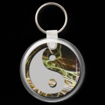 Fractal YingYang Keychain by webgrrl Fractal YingYang Keychain