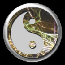 Fractal YingYang Sticker by webgrrl Fractal YingYang Sticker