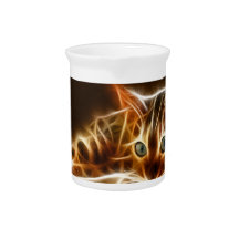 Fractalius Bengal Cat Pitcher