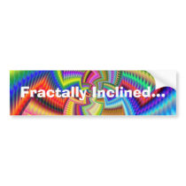 Fractally Inclined... bumper stickers by Moondial Fractally Inclined... bumper stickers