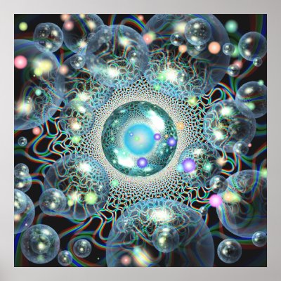 'fractals&bubbles&orbs~Oh My!' Print by SBricker