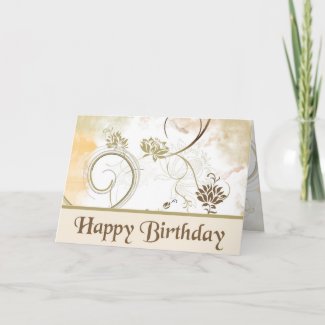 Fractals - Happy Birthday card