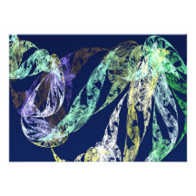Fractals - Sea Serpent Invitations