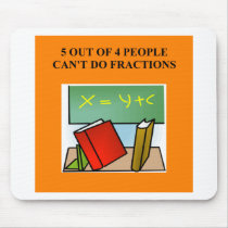 fraction math joke mouse mats