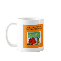 fraction math joke mugs