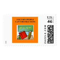 fraction math joke postage