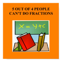 fraction math joke posters