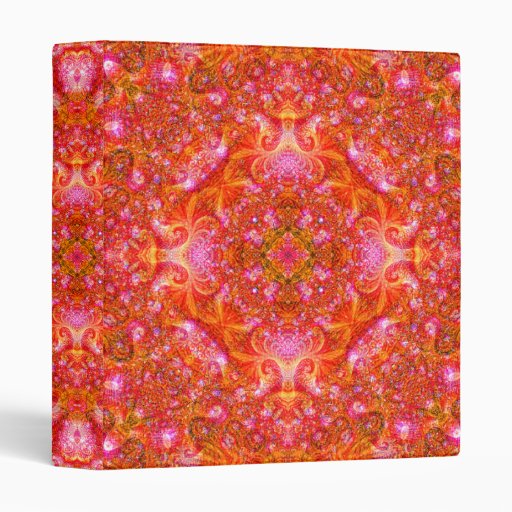 "Fractual Fresco" Mandala Binder Zazzle