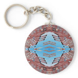 Fractured Barn Keychain