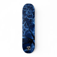 Fractured electric space skateboard