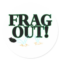 Frag Out stickers