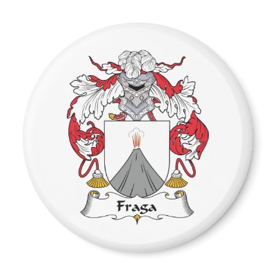 Fraga Family Crest Refrigerator Magnet by coatsofarms