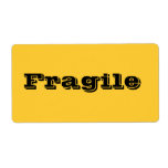 Fragile Moving Labels in Yellow Orange labels