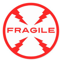 Fragile Funny Sticker on Fragile Symbol Round Stickers P217670237286389125env58 216 Jpg