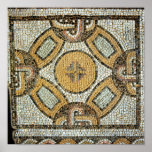 Fragment from the floor of the Roman Baths Print