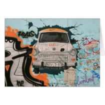 Fragment of Berlin wall Card